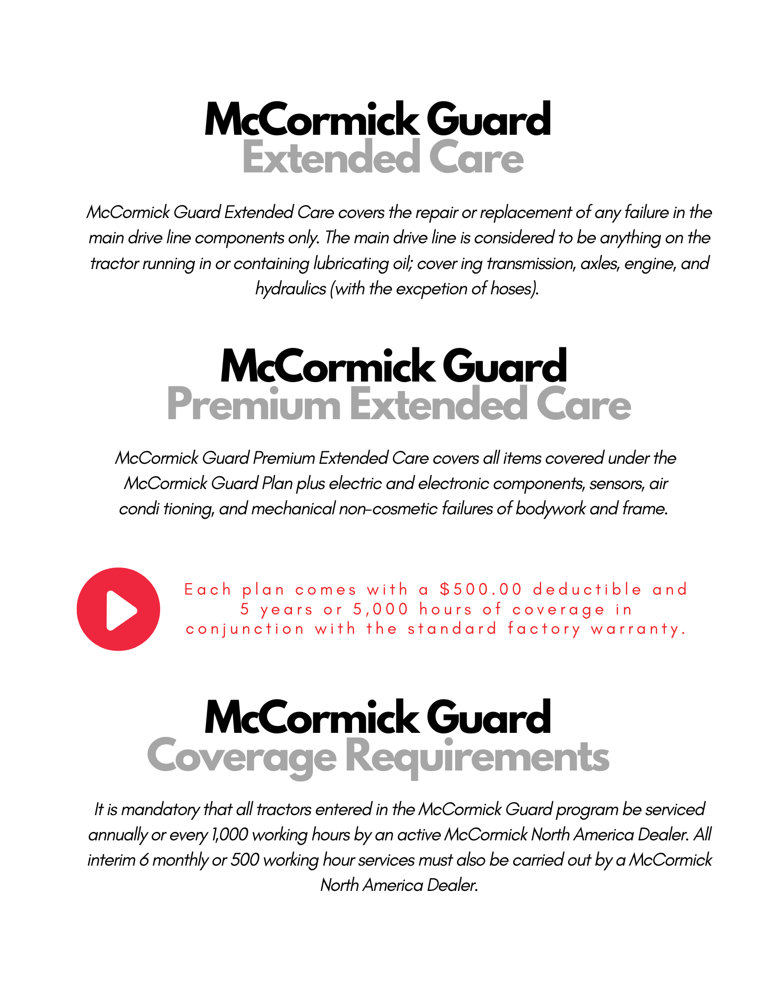 Go to mymccormickna.com (mccormick_guard_program_terms___conditions_final subpage)